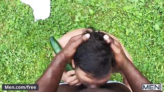 Hot Bruno Cartella Gets A Cucumber And Ty Shine's Big Black Cock In His Tight Ass