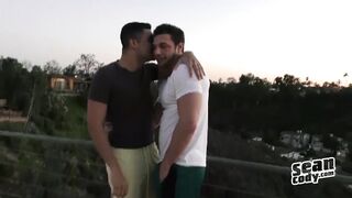 Two hot hunks suck cock - Brandon & Joe Bareback - Sean