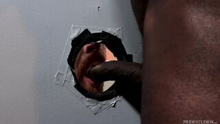 Big - Tattooed Redhead Takes Raw BBC Through Glory Hole