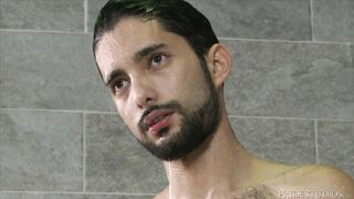 Hot - Hairy Uncut Jock Gets Barebacked In Shower