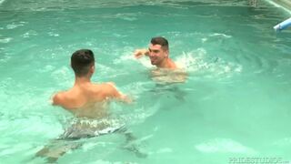 DylanLucas Hot Guys Get Hard in the Pool & Take it Inside