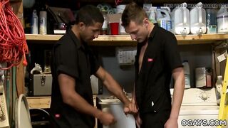 Interracial gay colleagues - Sasha Alexander, Mike Maverick