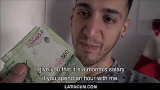 Straight Spanish Latino Guy Fucked For Money By Gay Guy On The Street POV