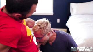 BareBack Blond Sherman Mau Raw Fucks Dusty Williams