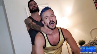 Twink Bearded Romeo Davis Doggystyle Fucking Inked Jock