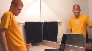 Young Tristian Jacking Off In Bathroom