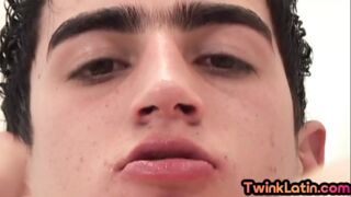 Real Latin twink in doctor uniform fingers ass in infirmary