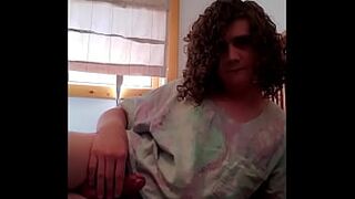 Cute big dick femboy Aayella cums for you