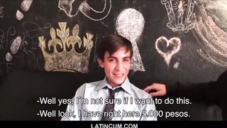 Hot Latino Twink Fucks StepBro's Straight Young Buddy For Money