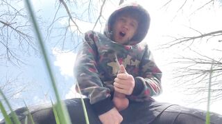 Gay SOLO ORGASM - the Hot Outdoor Compilation / Horny