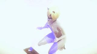 Yaoi Femboy - Hot blonde catboy hardsex