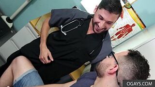 Gay doctor investigates ass