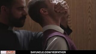 Twink Benjamin Blue visits church for a blowjob confession