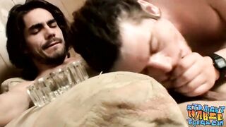 Straight dude sucks his friends big cock