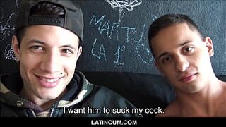 Twink Spanish Latino Approached By Stranger On Street For Amateur Sex With Friend