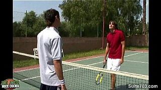 Tennis gay jocks fucking outdoors