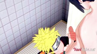 Naruto Yaoi - Naruto & Sasuke Sex in School's Toilet 1/2