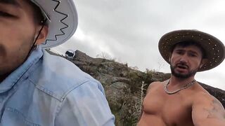 They get horny and end up fucking - straight guy fucks gay twink in the mountains - big ass gay bareback - gay sucks cock and gets fucked in the mountains - cowboy fucks his gay friend - casual sex between gay friends - with Alex Barcelona and Frannxxx1