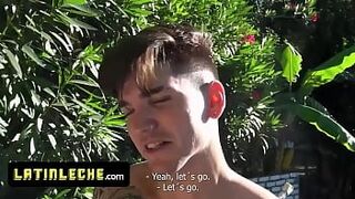 Latin Hot - Handsome Latin Amateur Boys Stop For An Outdoor Quickie While Their Boss Is Recording