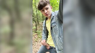 Hot Boy Jerking Big Dick OUTDOORS