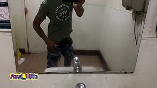 They publish a new porn video of a young man stripping naked in the city's public bathroom