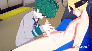 Boku no Hero Academia Yaoi - Deku & Sex in a Train 1/2