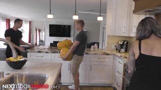 Justin Matthews Jerked Off In Pumpkin Beside GF