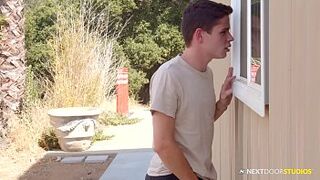 Twink Julian Bell Is Caught Jerking Off - Next Door Twink