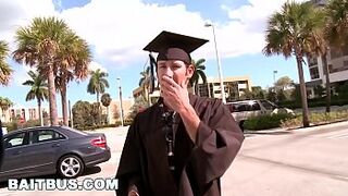 Bus - We Picked This Straight Boy Up At His Graduation Ceremony And Tricked Him