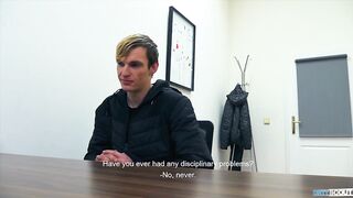 DIRTY SCOUT 179 - Goth Twink Let's The Agent To Fuck Him Raw For A Job