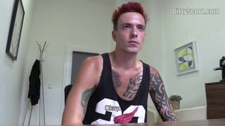 DIRTY SCOUT 141 - Tattooed Punk Gets A Good Sum Of Cash To Get Ass Fucked By An Agent