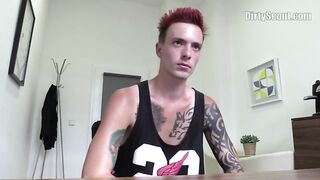 DIRTY SCOUT 141 - Tattooed Punk Gets A Good Sum Of Cash To Get Ass Fucked By An Agent