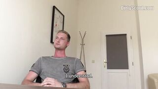 DIRTY SCOUT 130 - Blond Stud’s First Time Is Raw With A Facial In The End