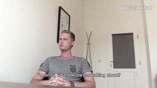 DIRTY SCOUT 130 - Blond Stud’s First Time Is Raw With A Facial In The End