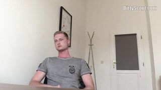 DIRTY SCOUT 130 - Blond Stud’s First Time Is Raw With A Facial In The End