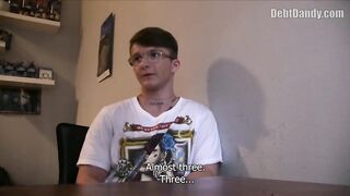 DEBT DANDY 240 - Straight Twink Gets Fucked In POV To Pay Off His Debts