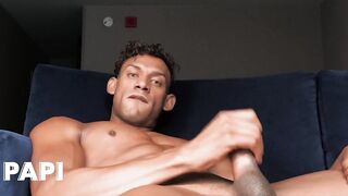 Papi - Curly Haired, Green-Eyed JJ Teases Us By Masturbating His Big Cock