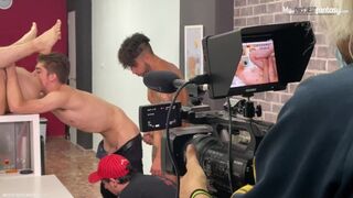 sex in the office porn movie - behind the scenes bareback spits spanish a pelo gay office