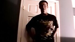 American twink Chance talks before masturbation cumshot