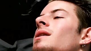 Muscular Mike Roberts chainsmoking and masturbation