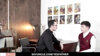 Hung Priest Barebacks Teen With Creampie