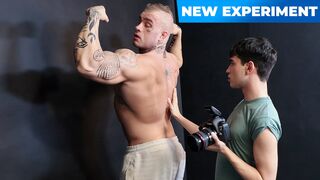 Hunk Tattooed Model Davin Strong Drills Photographer's Ass And Makes Him Cum On His Dick - Uncle