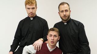 Young Twink Catholic Boy Fucked By Two Priests During Check