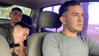 First Date Turns Into Hot Threesome For Luca Libra & Dimitri Star And Their Taxi Driver