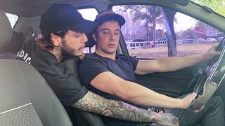 Hot Driver Jonas Matt Agrees To Give Chiwi Black A Ride If He Gives Him His Asshole