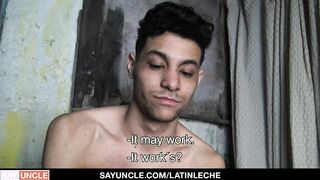 Latino Boy Working Naked Gets Barebacked