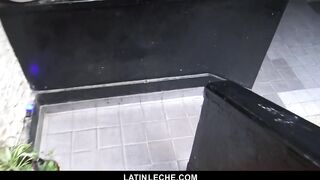 Sexy Latino Boy Gets Covered In Cum By Four Hung Guys