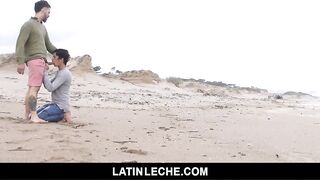 A Hot Latino Stud Gets His Cock Sucked By The Beach