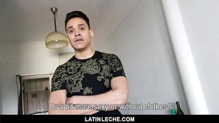 Nervous Latino Sucks a Cameraman For Money