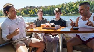 Step Dads Jax Thirio & Dalton Riley Take Turns Pounding Their Twink Step Sons On A Boat